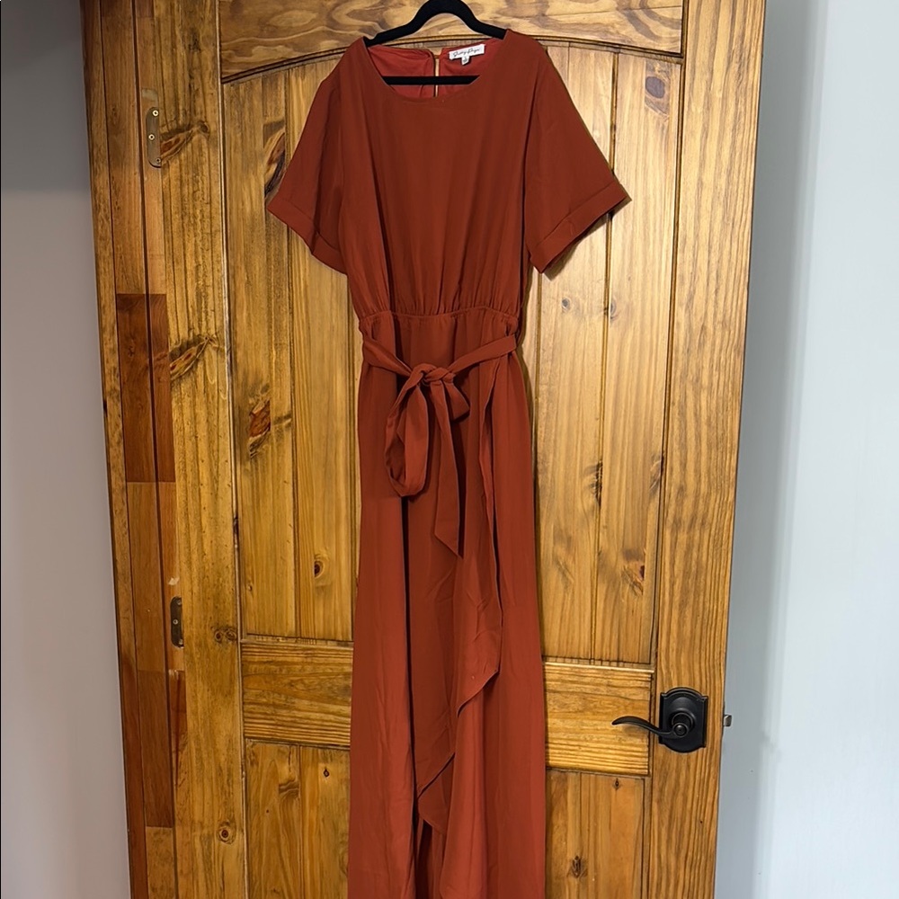 Fall Rust Maxi Dress